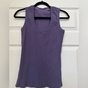 SOLD! WOOLX Sloane ribbed tank.LIKE NEW! Medium.MontanaGrape Purple.MixMatch